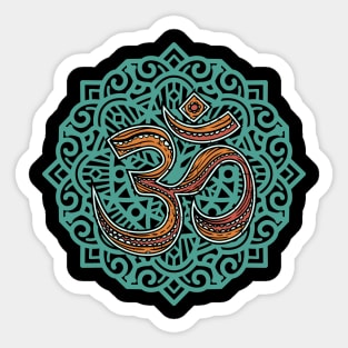 Om Yoga Tribal Goa Sign Sticker